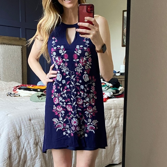 Floral Embroidered Dress - Picture 1 of 5